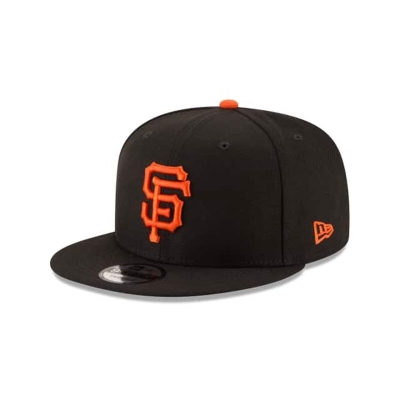 Black San Francisco Giants Hat - New Era MLB Team Color Basic 9FIFTY Snapback Caps USA4920865